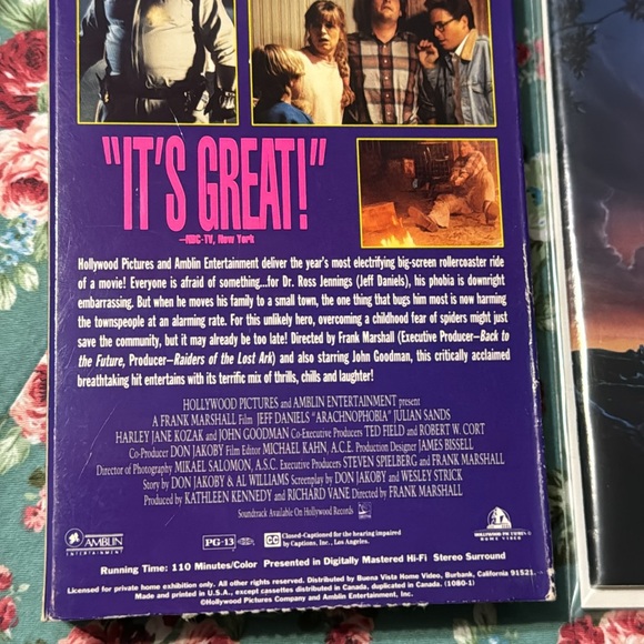 Arachnophobia 📼 VHS & Comic Book. Both in good condition. Are you afraid?🕷️🕸️ - Picture 13 of 14